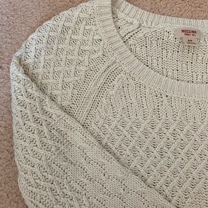 Mossimo White Knit Sweater